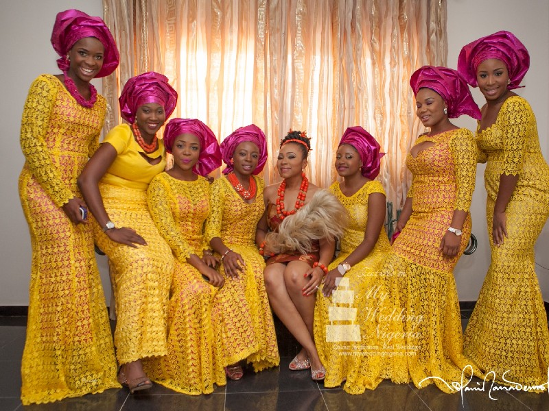 igbo  girls-in-yellow asoebi